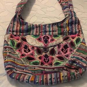 Multicolor Striped Women's Bag